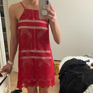 Red Lace Dress